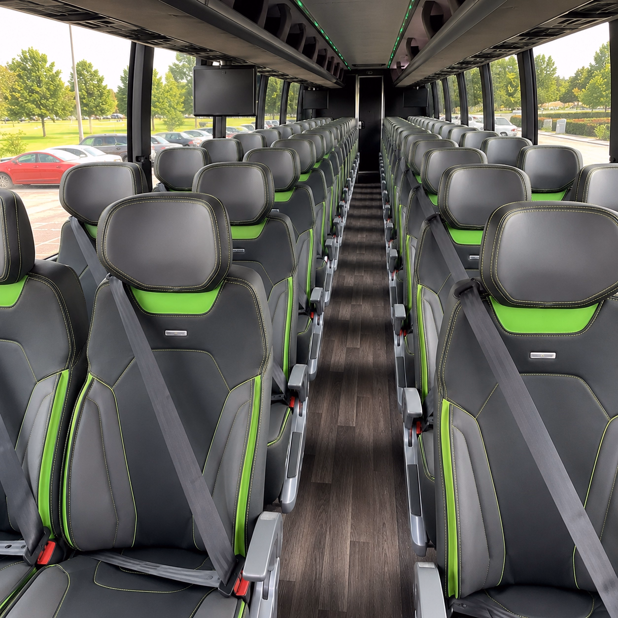 lakewood charter bus interior