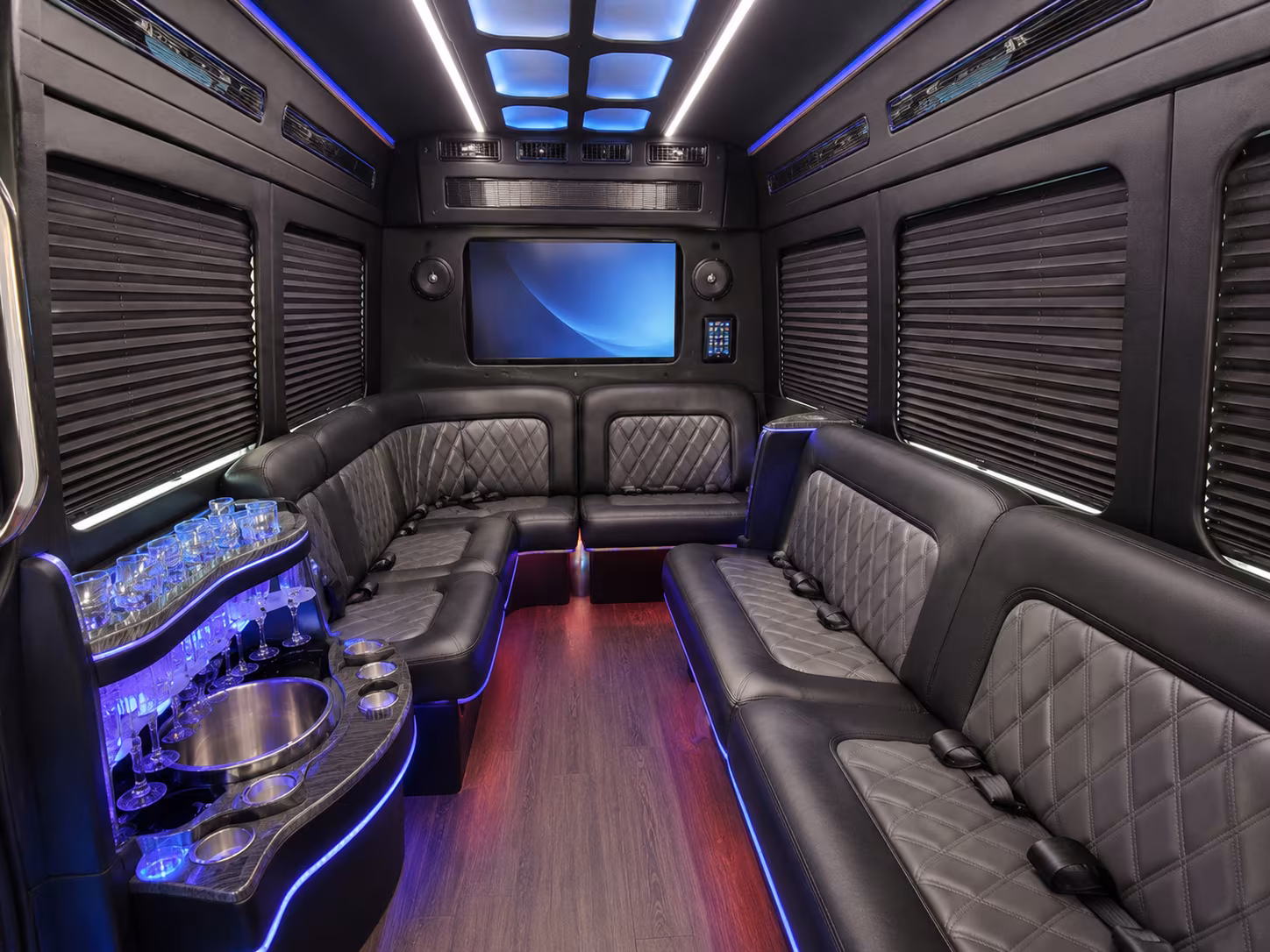 lakewood party bus interior